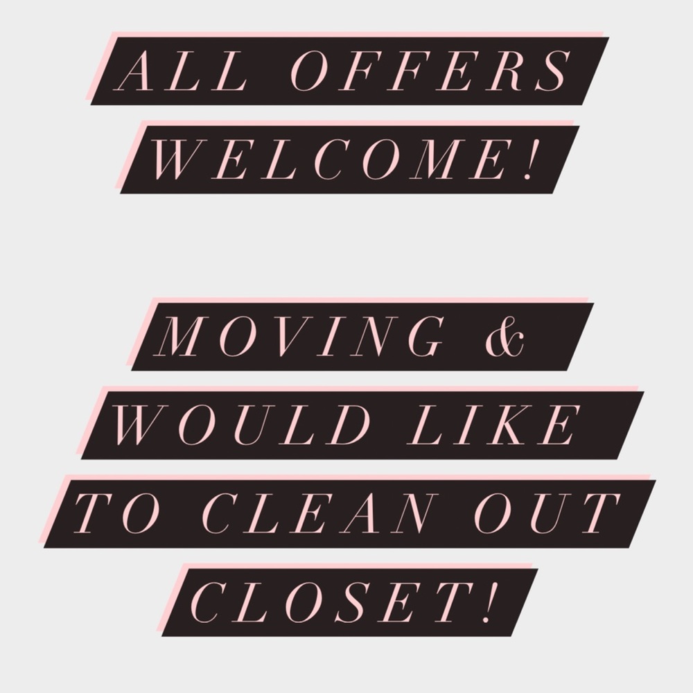 All offers welcome!